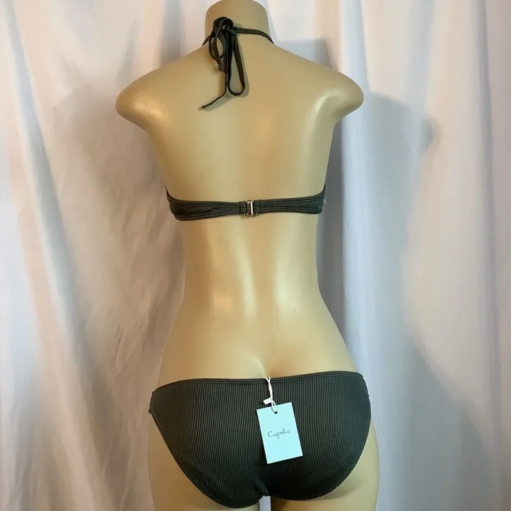 Cupshe Designer Bikini Swimsuit Swimwear L